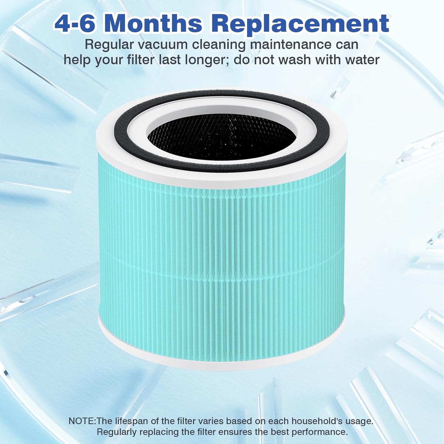 DAYETTE AP301/AP302 Replacement H14 HEPA Air Purifier Filter,Designed for Toxin Absorber, Activated Carbon