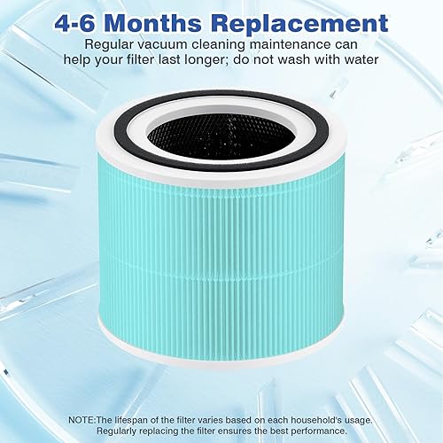 Miniatura 8 de DAYETTE AP301 AP302 Reemplazo H14 HEPA filtro purificador de aire, diseñado para absorbente de toxinas, carbón activado