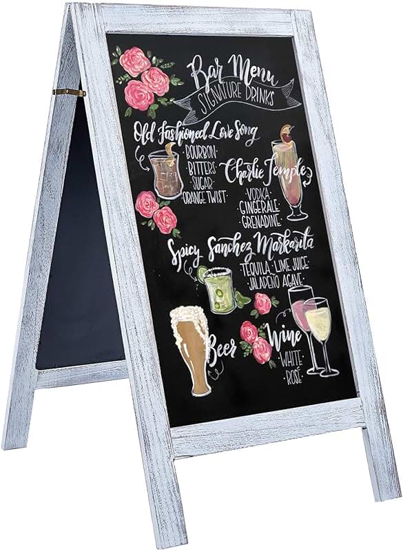 Amazon.com: sidewalk chalkboard sign