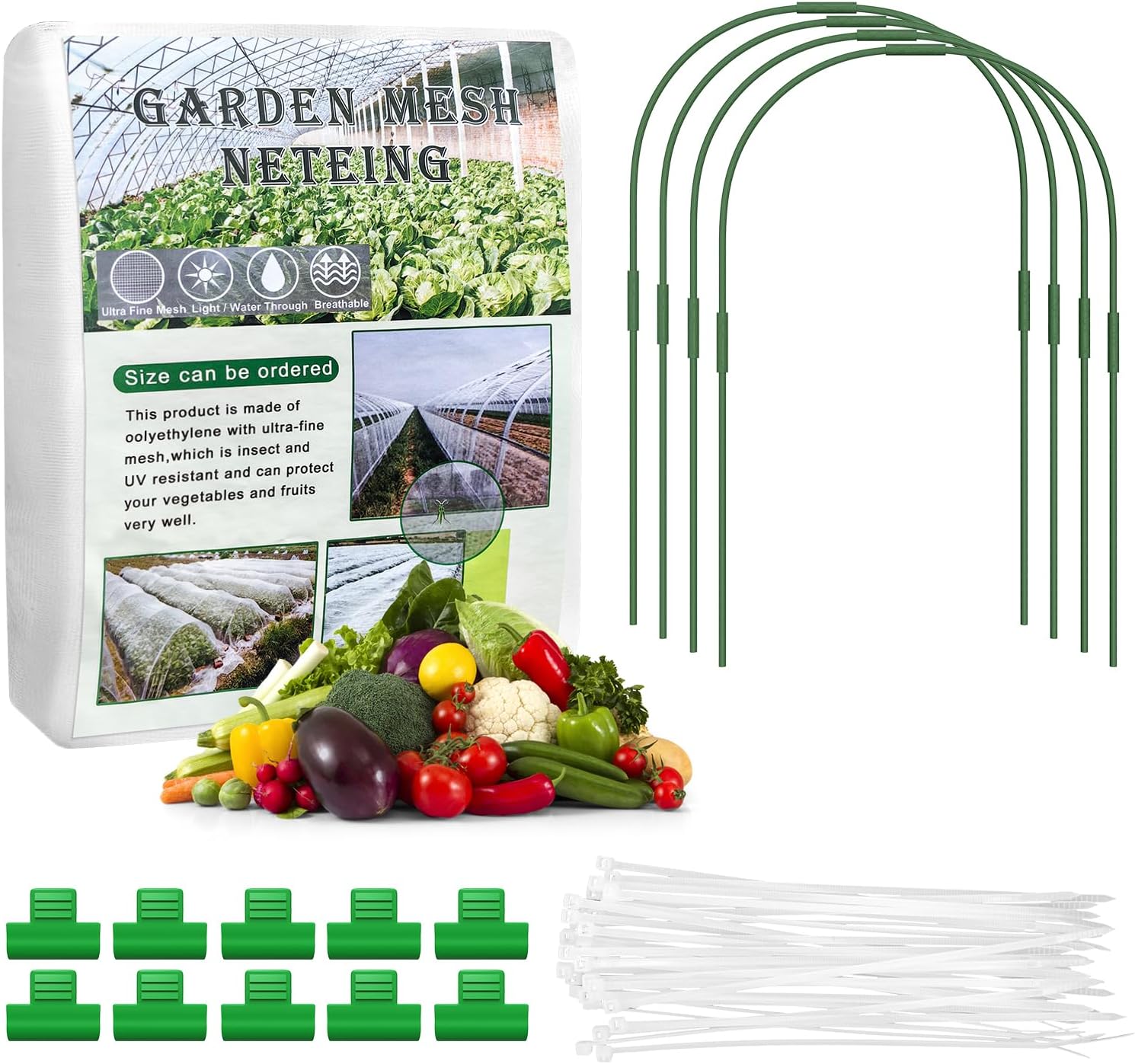 5M*2.5M Insect Fine Mesh Netting Barrier Netting Garden Butterfly