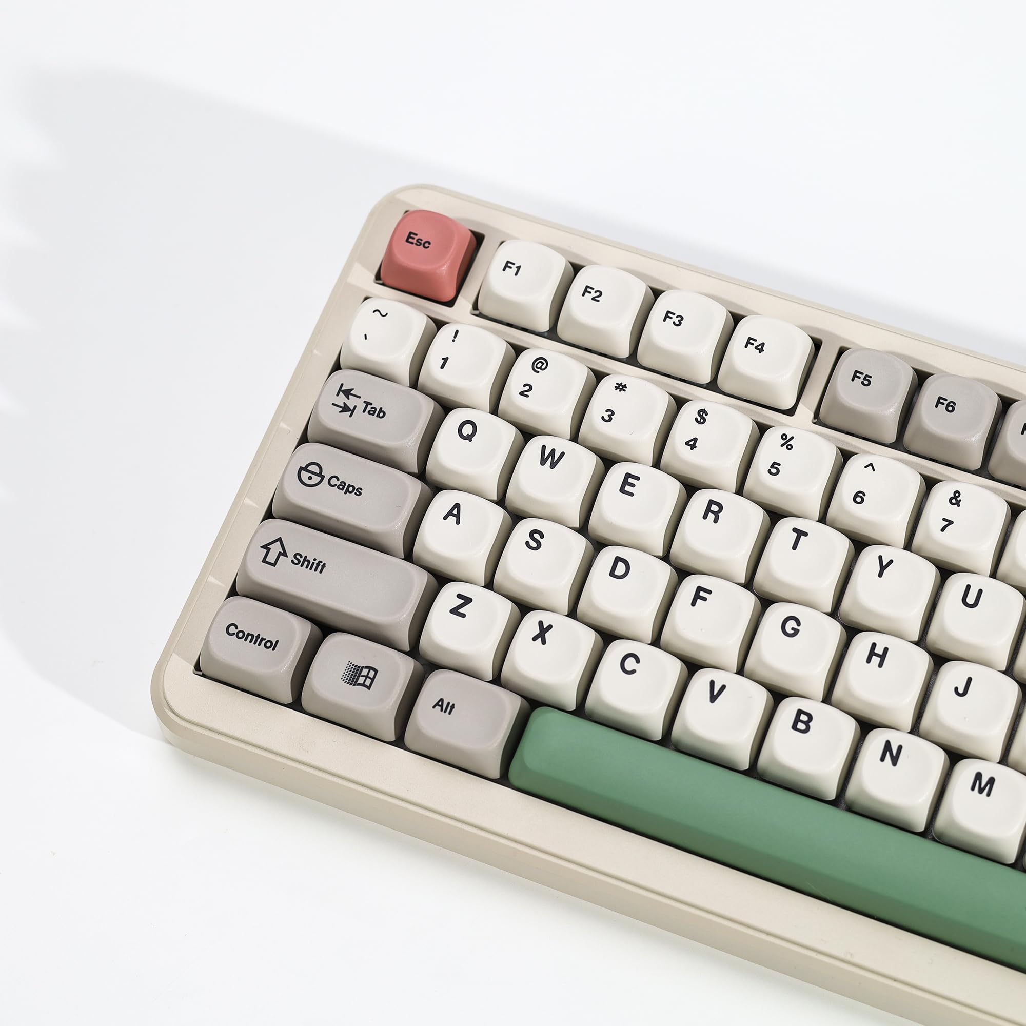 KBDiy 9009 - Teclas retro 60 por ciento, KOA Profile Dye-Sublimation PBT Custom Gaming Keycap, juego de 139 teclas para interruptores mecánicos Cherry Gateron MX