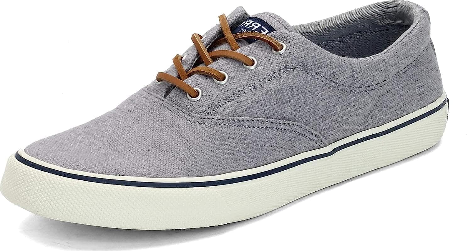 Sperry Striper II CVO Baja Linen Light Grey 8 W (EE)