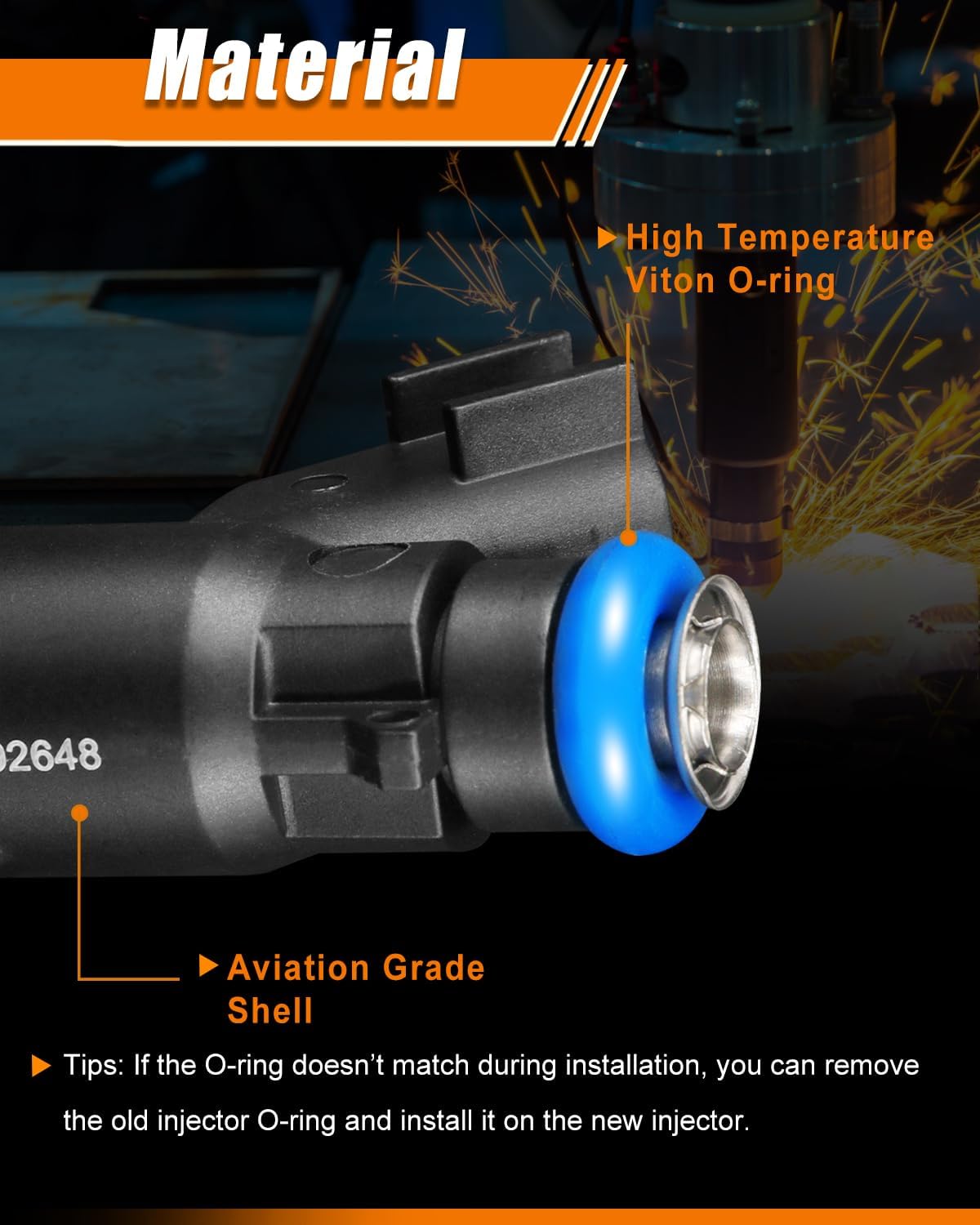 12592648 Fuel Injectors Fits For:-Chevy Malibu Impala 2006-2010, Uplander 2006-2009 For:-Pontiac Montana G6 2006-2009, For:-Buick Terraza 2006-2007 3.5L 3.9L Replace FJ1063 217-2299 (6 Pack)