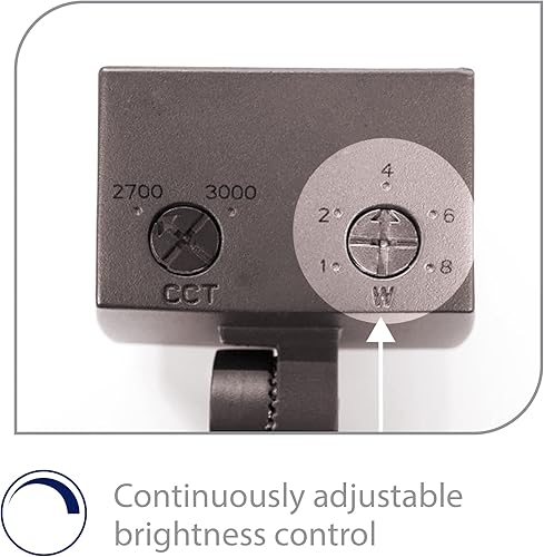 Miniatura 4 de WAC Iluminación de paisaje, mini luz LED de lavado de pared de 12 V con control de brillo integral y 2 CCT 2700 K LED incorporado cálido blanco