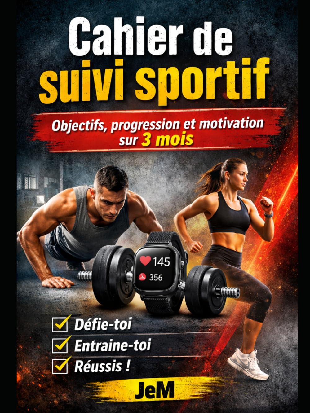 Cahier de suivi sportif: Objectifs, progression et motivation sur 3 mois