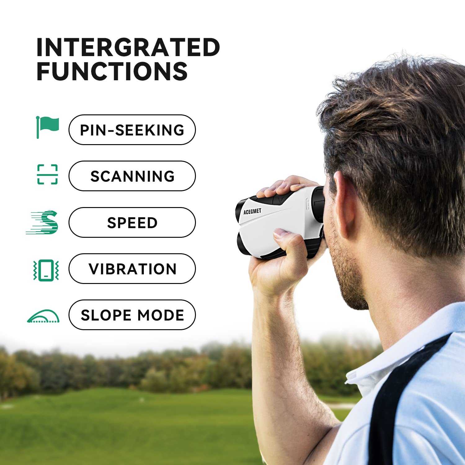 Range Finder Golfing, Flag Lock and Pulse Vibration Golf  display picture 1