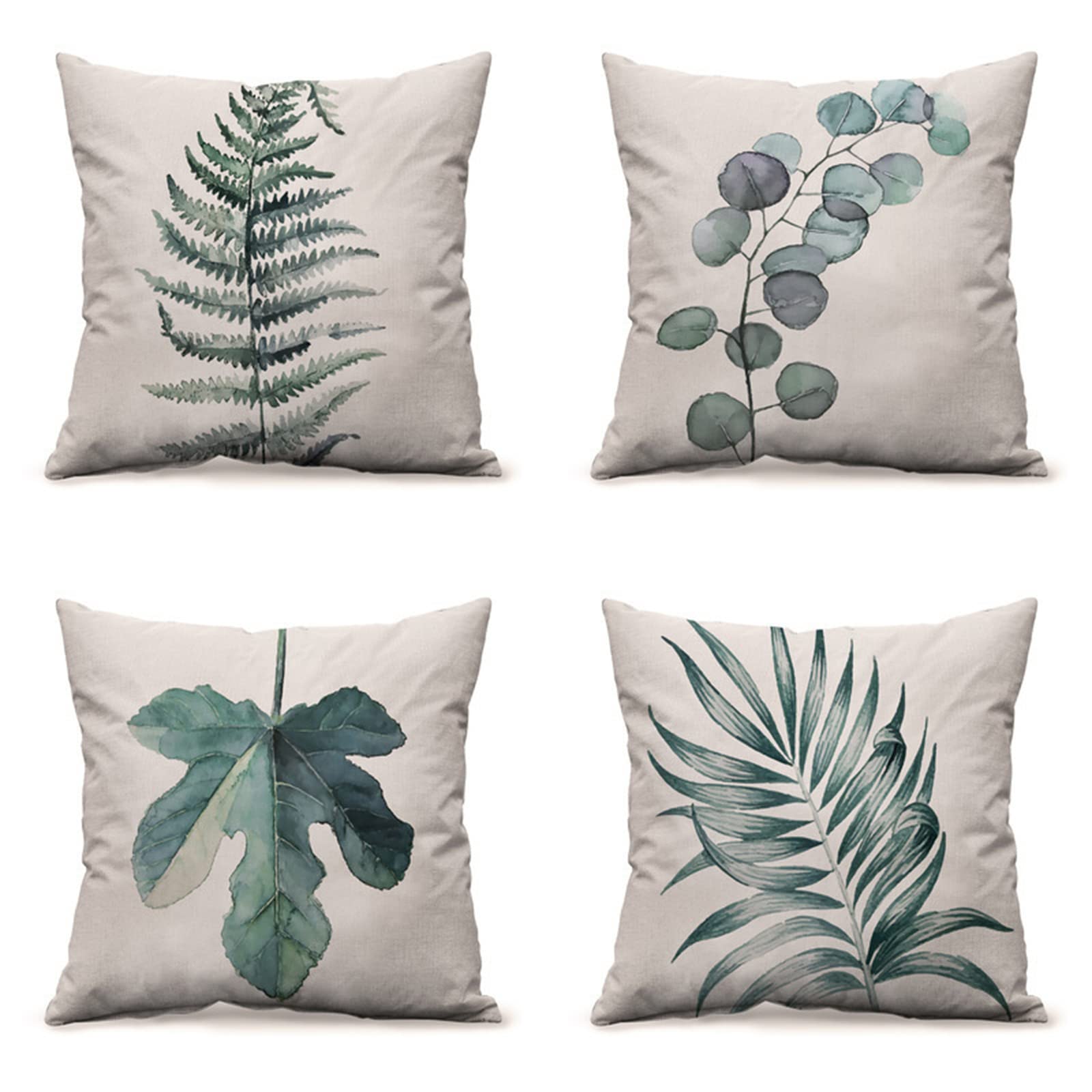 Federe per Cuscini,4 Pack Cuscin Divano Velluto Fodera per Cuscino Salvia Verde Federa per Divano Casa Soggiorno Camera da Letto Decorazione per Interni Quadrate per Cuscino 60x60cm