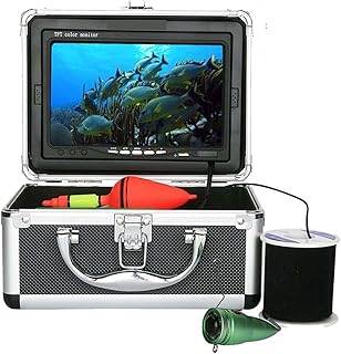 CâMera De Pesca SubaquáTica Câmera de pesca subaquática de 7 polegadas 20 m infravermelho 6 peças luzes à prova d'água localizador de peixes câmera para pesca no gelo/mar de inverno Localizador De Pei