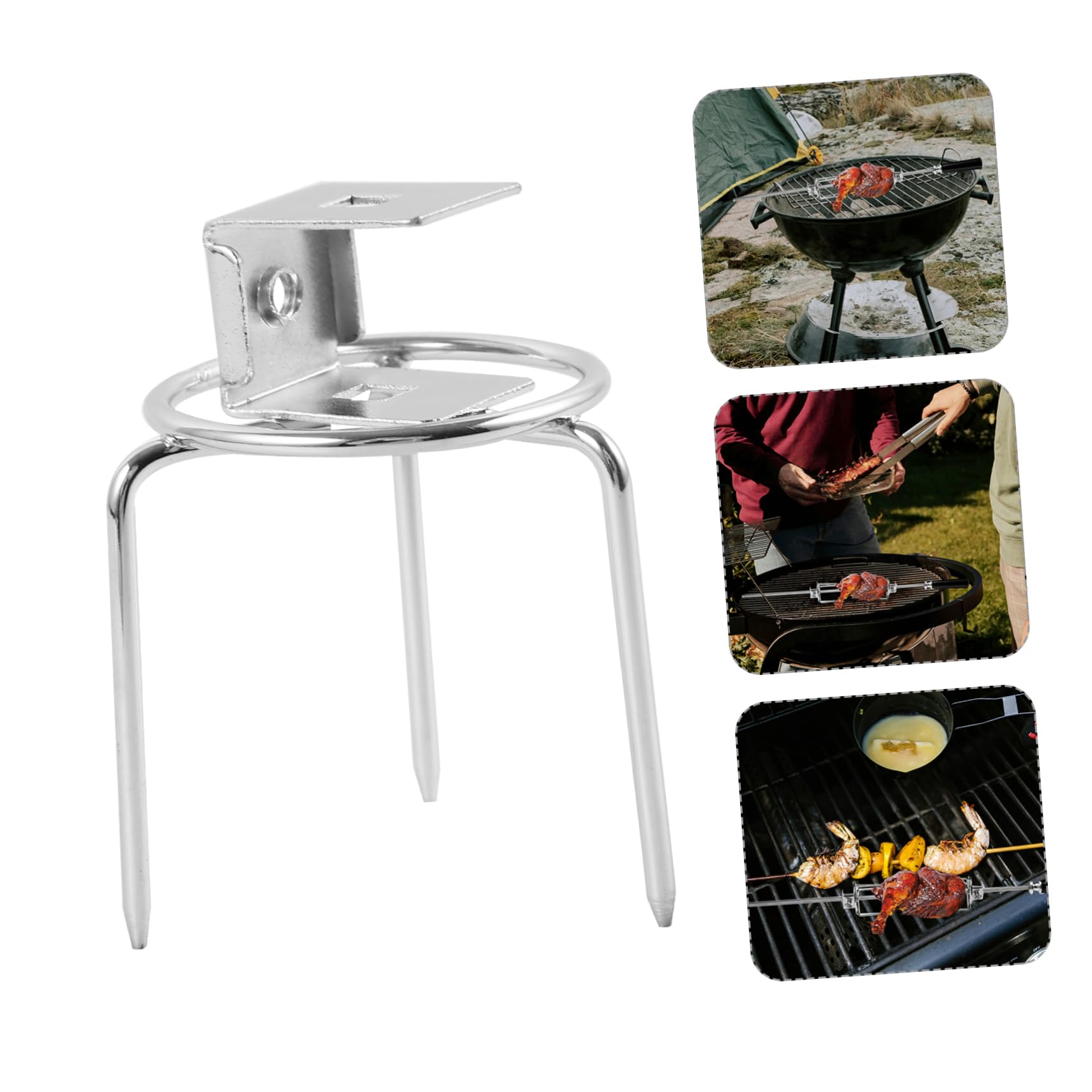 Garneck 4 Set Forchette Rotanti Inossidabilper Arrosto Per Grill E Friggitrice Ad Aria Accessorio Pratico Per Carne E Bbq 2 Pezzi * 4