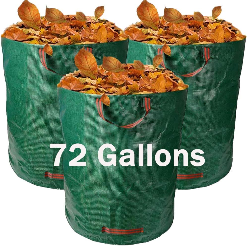 10 Pieces 72 Gallons Reusable Garden Waste Bags Garden Bags
