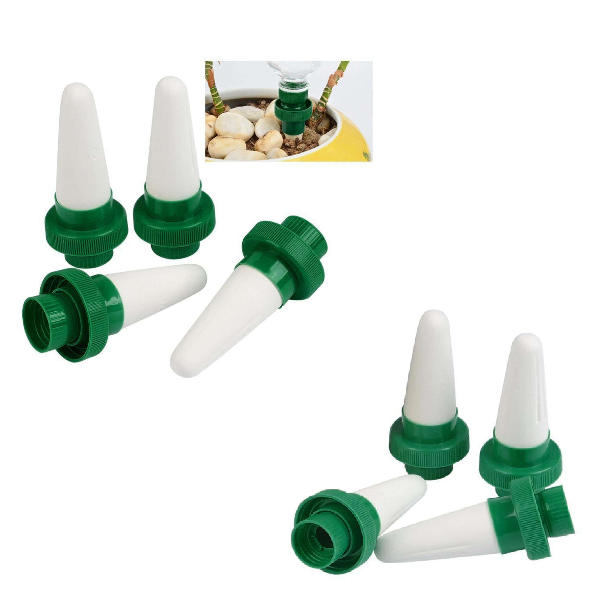 Plant Watering Stakes, 8pcs Ceramic Self Watering Spikes Plant Watering Devices, Automatic Watering Spikes Drip Sprinkler Kits for Indoor & Outdoor Plants