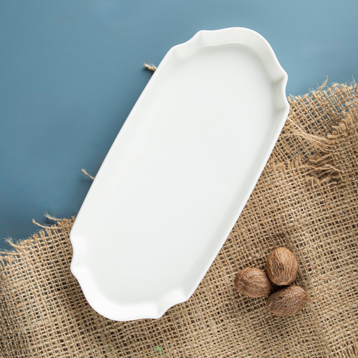 Aryıldız Lunar Kare Oval Zeytin Servis Tabağı Renkli 20 Cm