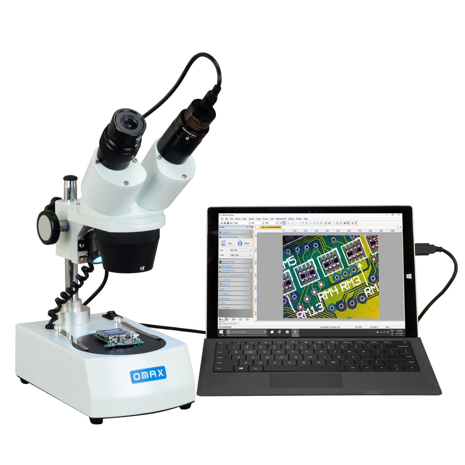 OMAX Stereo Binocular Microscope with USB Camera