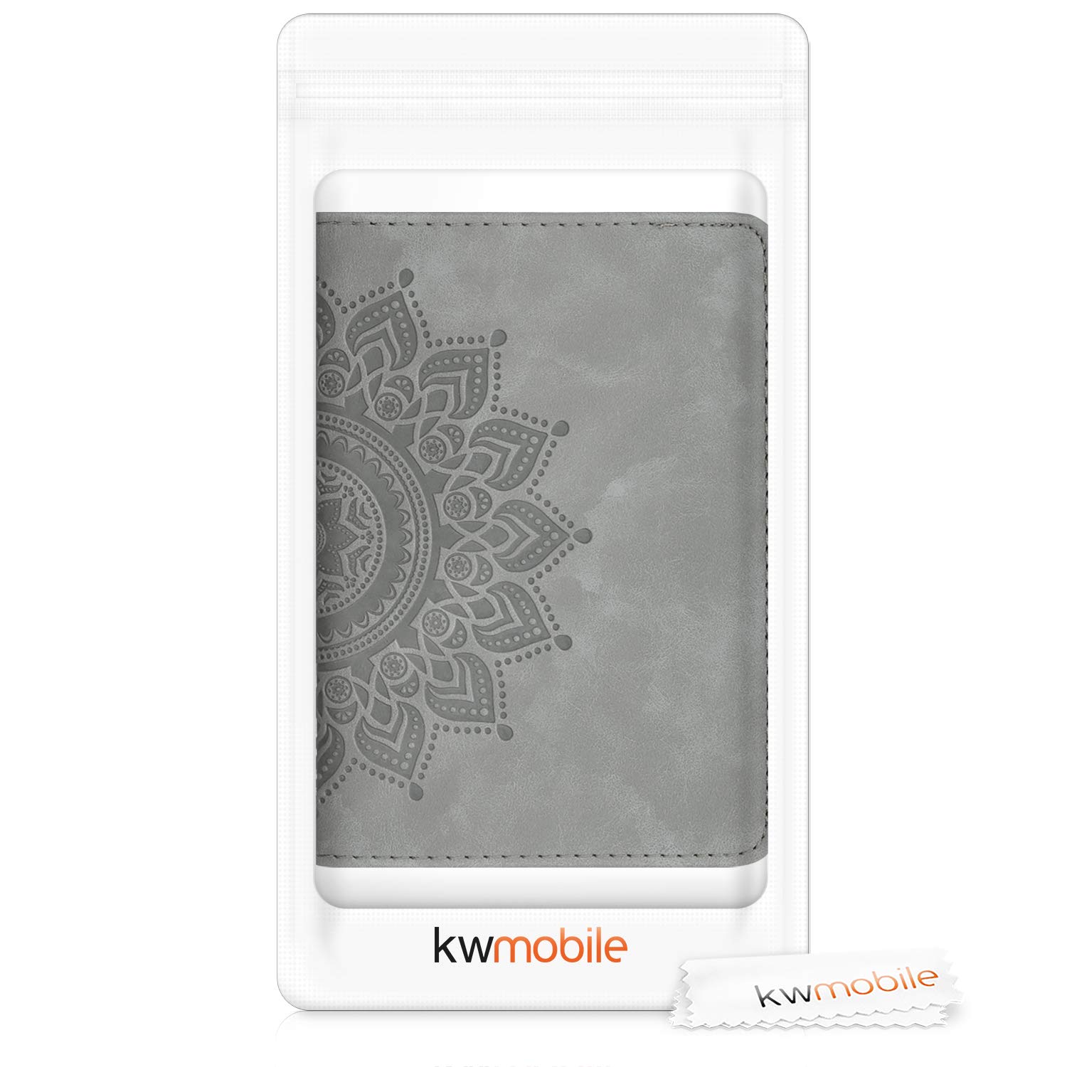 Kwnmobile Car Document Holder - PU Leather Registration & Insurance Organizer With Compass Design