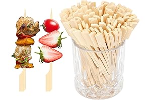 100 PCS Bamboo Skewers for Appetizers | Kid-Friendly Picks for Healthy Snacking and Fun