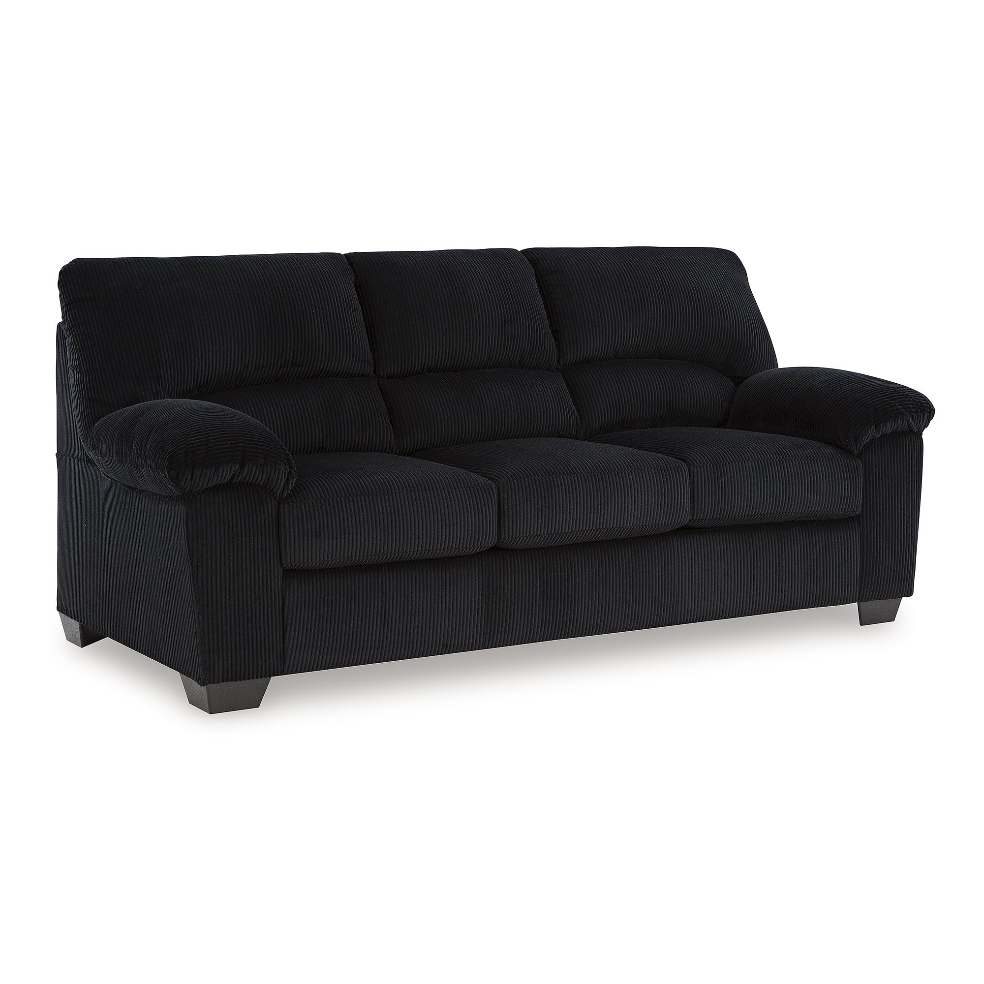 Signature Design by Ashley SimpleJoy Modern Sofa for Living Room, Black