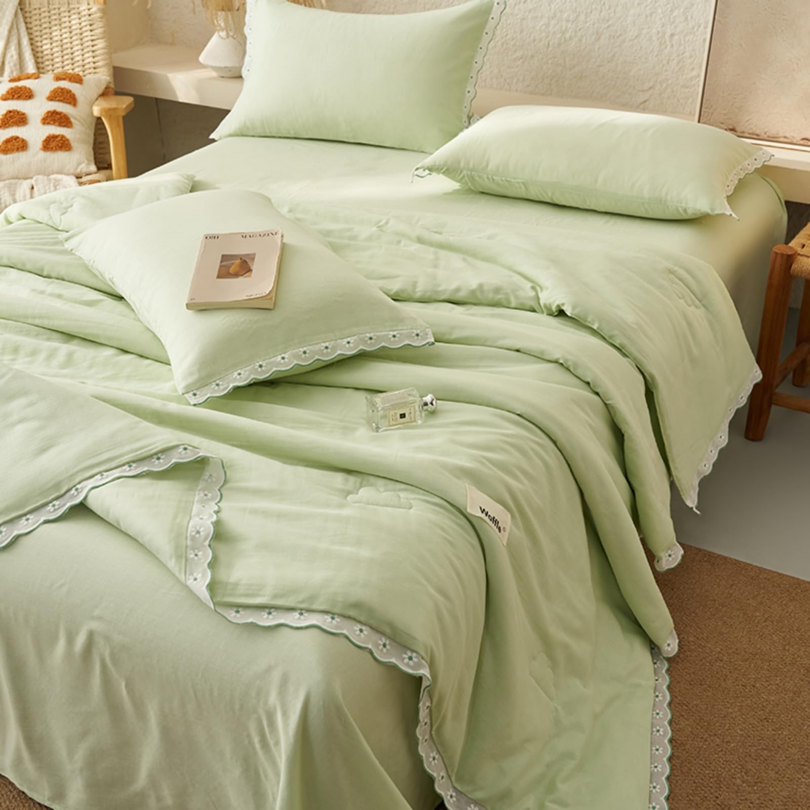 Odot Edredón Sin Funda 2.5 TOG Single A King (Verde,200x230cm)