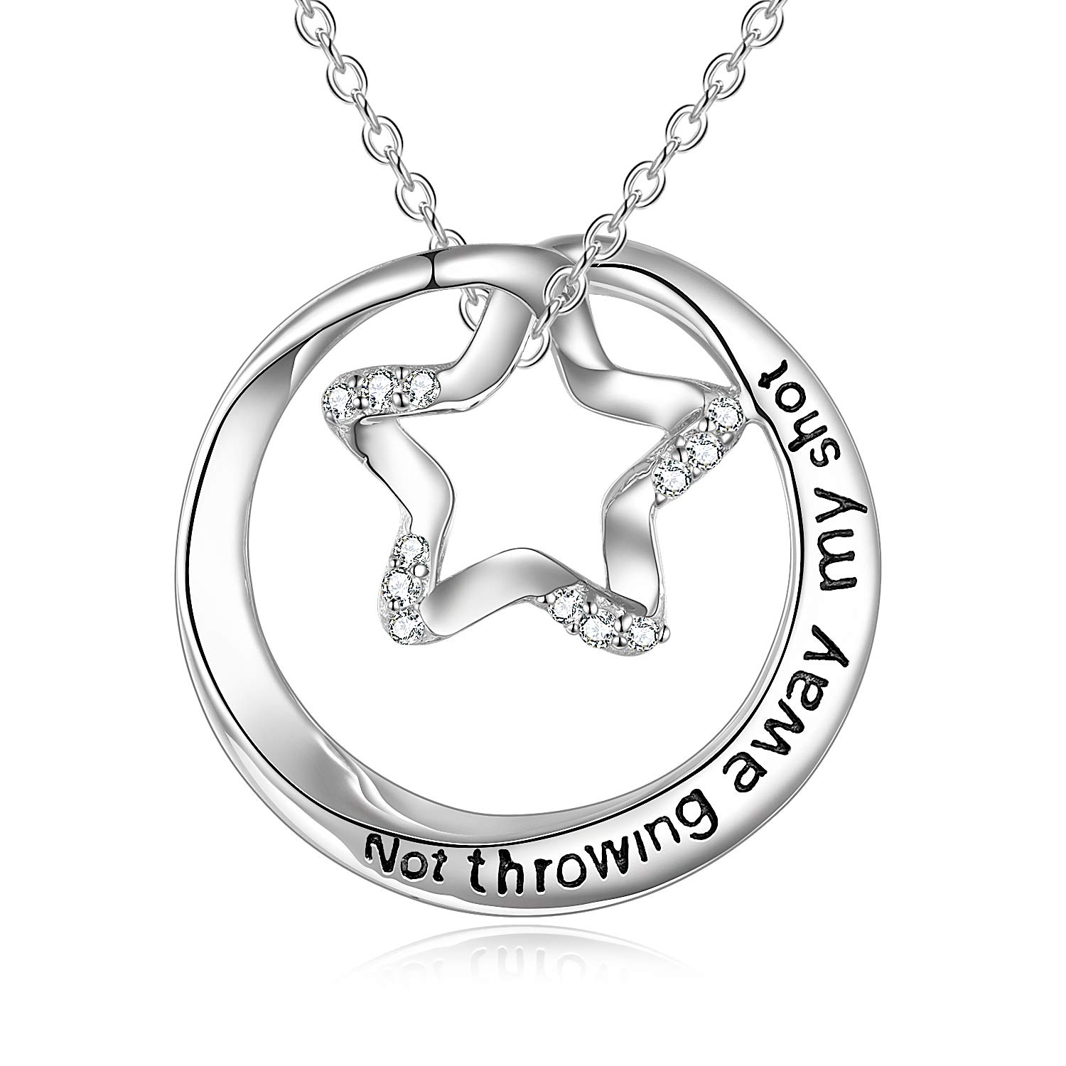 Sterling Silver Music Note Necklaces Created Opal Rose Necklace Gymnastics Jewelry Gifts for Women Teen Girls Dance Lovers Teacher