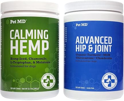 Pet MD Calming Chews + Advanced Hip & Joint