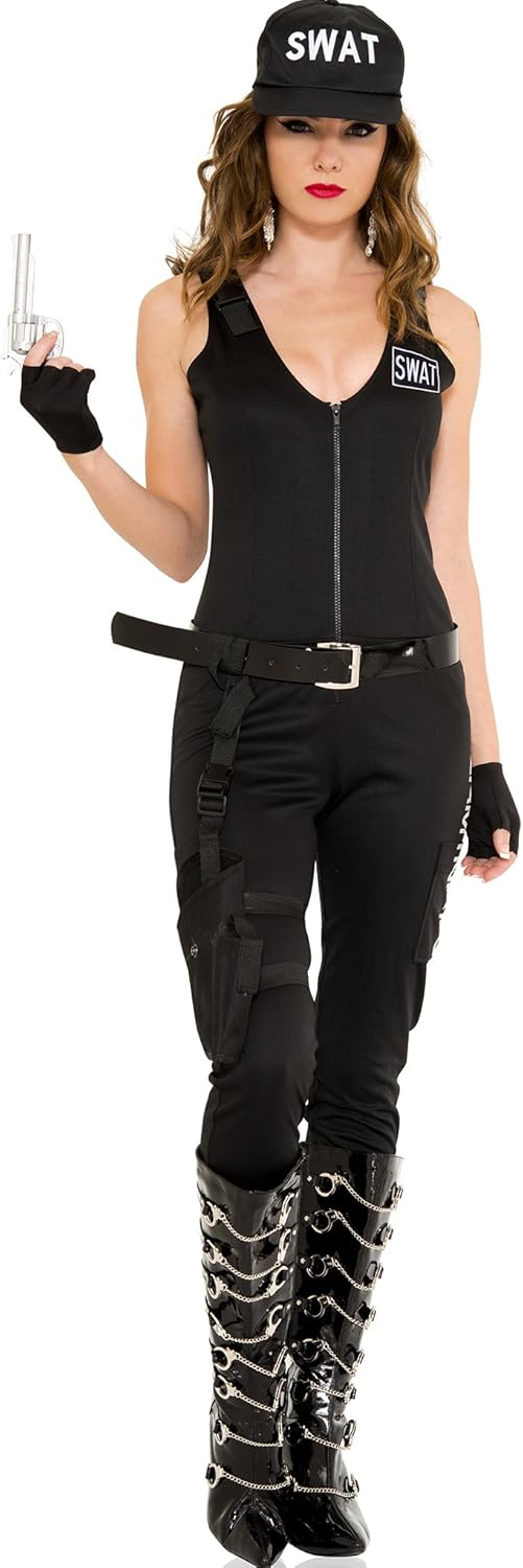 MUSIC LEGS Women's Sexy S.W.A.T Babe