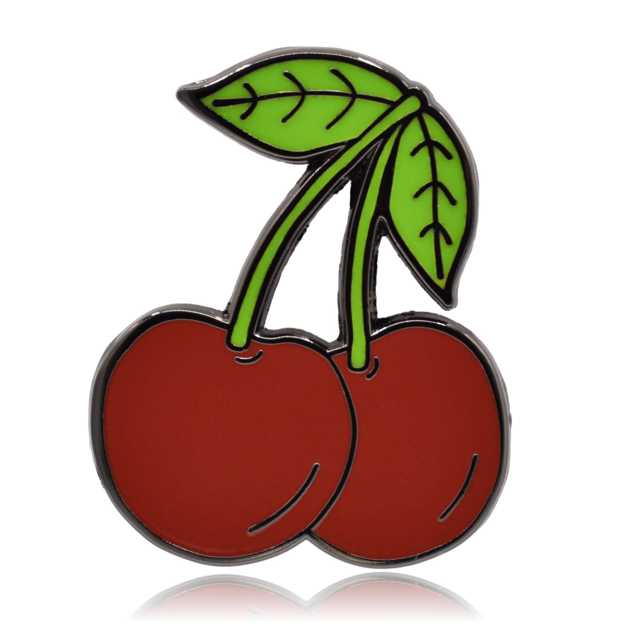 Clayton Jewelry Labs Red Cherry Enamel Pin