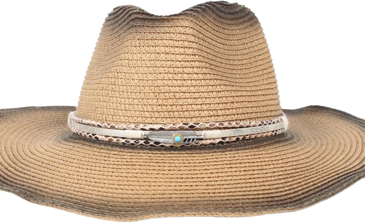 Cowboy Hat Bands for Women Men, Cowgirl Hatbands Hand Made Replacement Pearl Hat Belt Men Fedora Panama Hats - Image 5