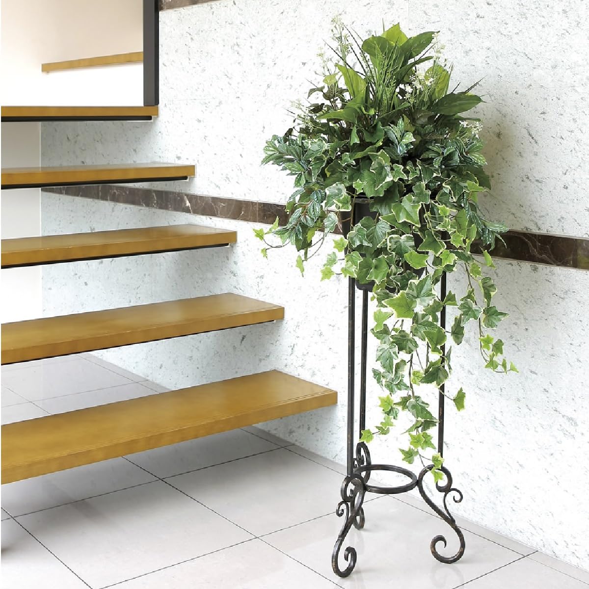Amazon | 光触媒 光の楽園 グリーンスタンドアイビー1.1m【インテリア