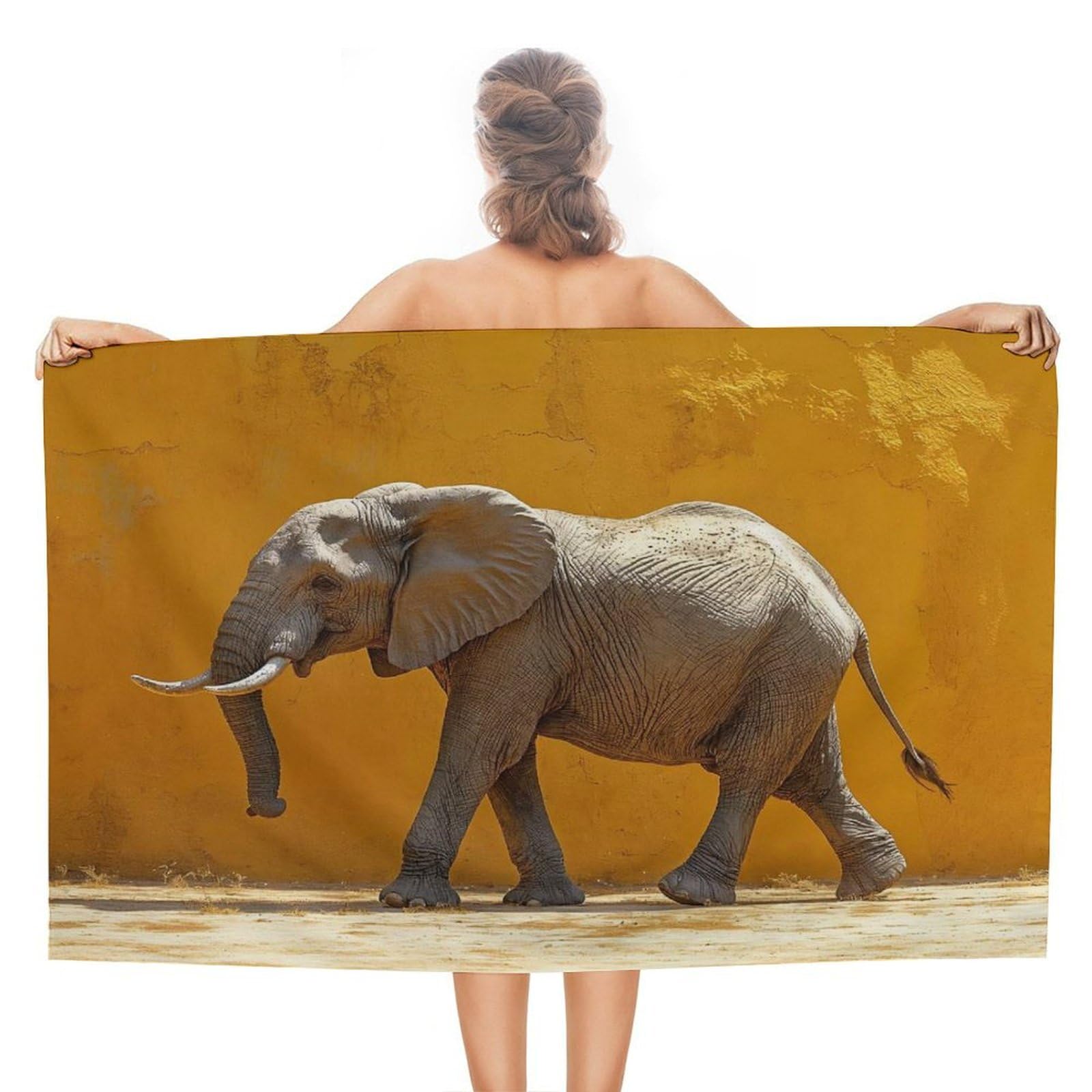 Essuie de plage éléphant compact fini le sable et l'humidité