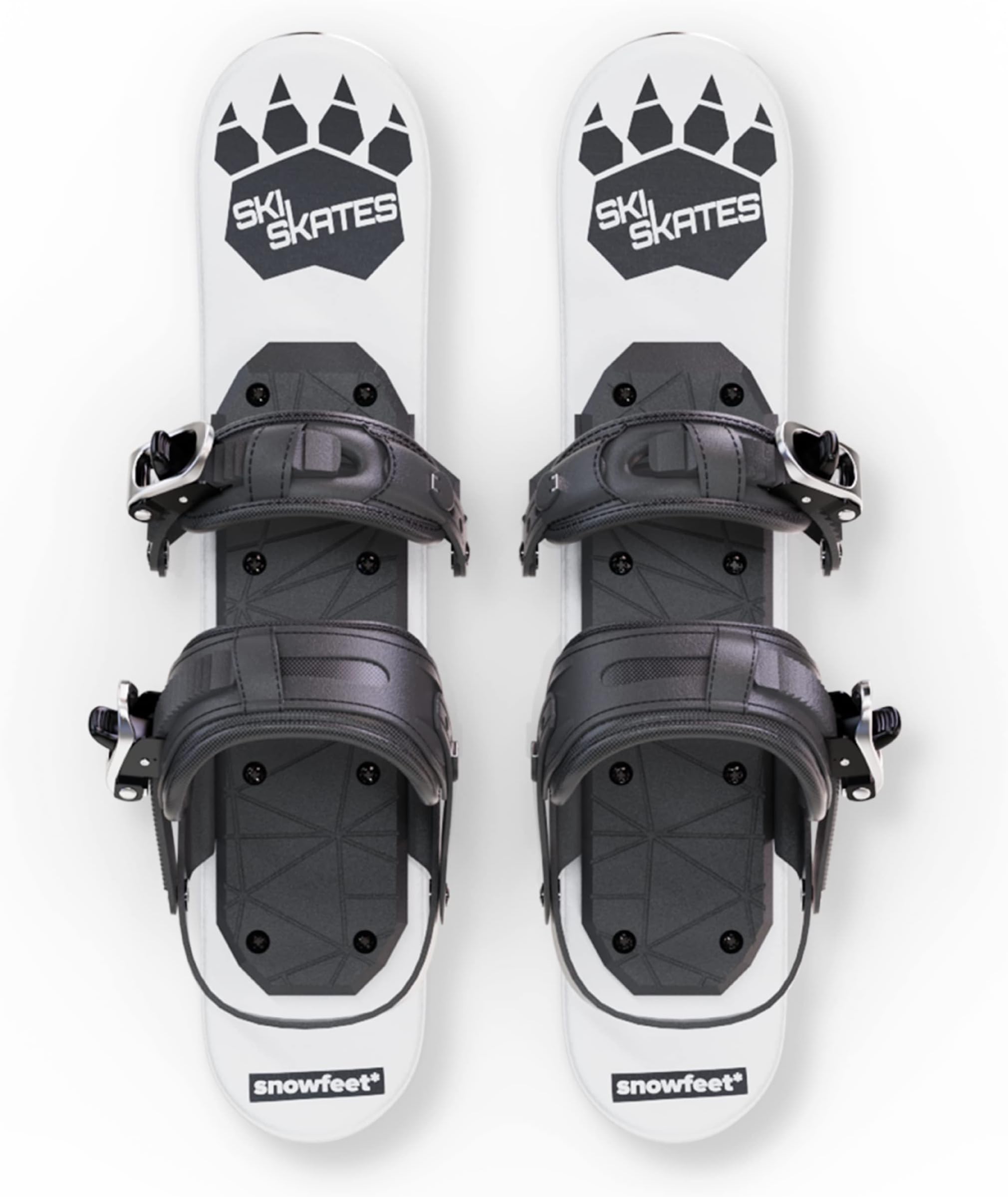 Skiskates - Short Mini Ski Skates for Snow | Skating Skis Snowblades Skiboards | Ice Skates for Snow | Shortest Skis Ever