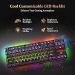 Redragon K552 Mechanical Gaming Keyboard RGB Led Rainbow Backlit Wired Keyboard with Red Switches for Windows Gaming PC (87 Keys, Black)