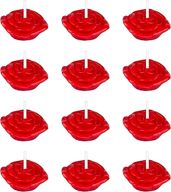Mega Candles 24-Pack Black Floating Candles | 2 Inch Unscented Hand-Poured Wax Discs For Decor