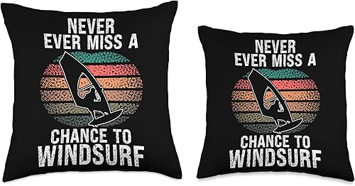 Miniatura 3 de Windsurf Surfer Windsurfer Apparel Windsurfing Surfing Board Water Sports Throw Pillow 18x18 Multicolor