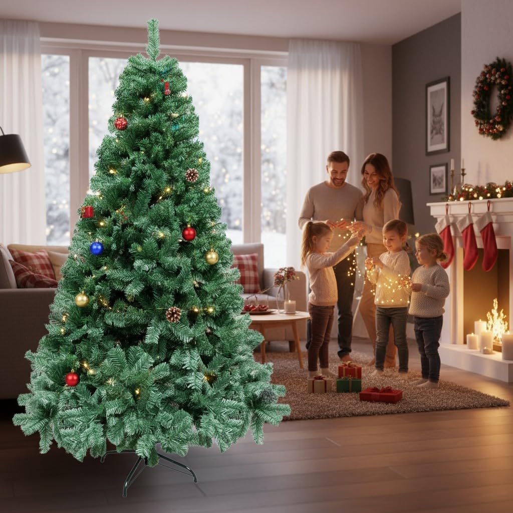 4ft/1.2m Christmas Tree Green 230 Pines Artificial Xmas Tree with