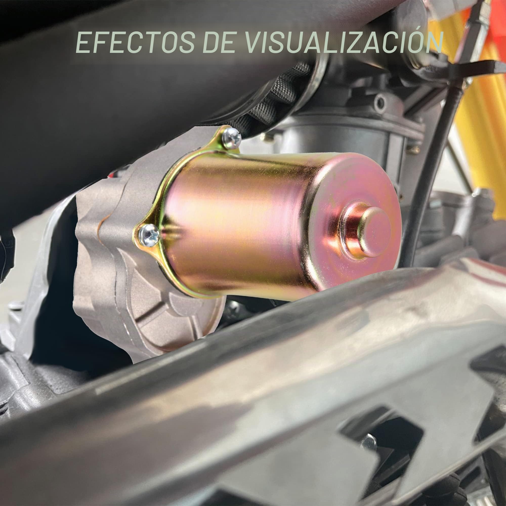 GOOFIT CCW 12V Motor de Arranque Eléctrico Motor de Motor Chino Montado Abajo Reemplazo para Skyteam PBR 125cc 50cc 70cc 90cc 110cc I St01 ATV de Motocicleta