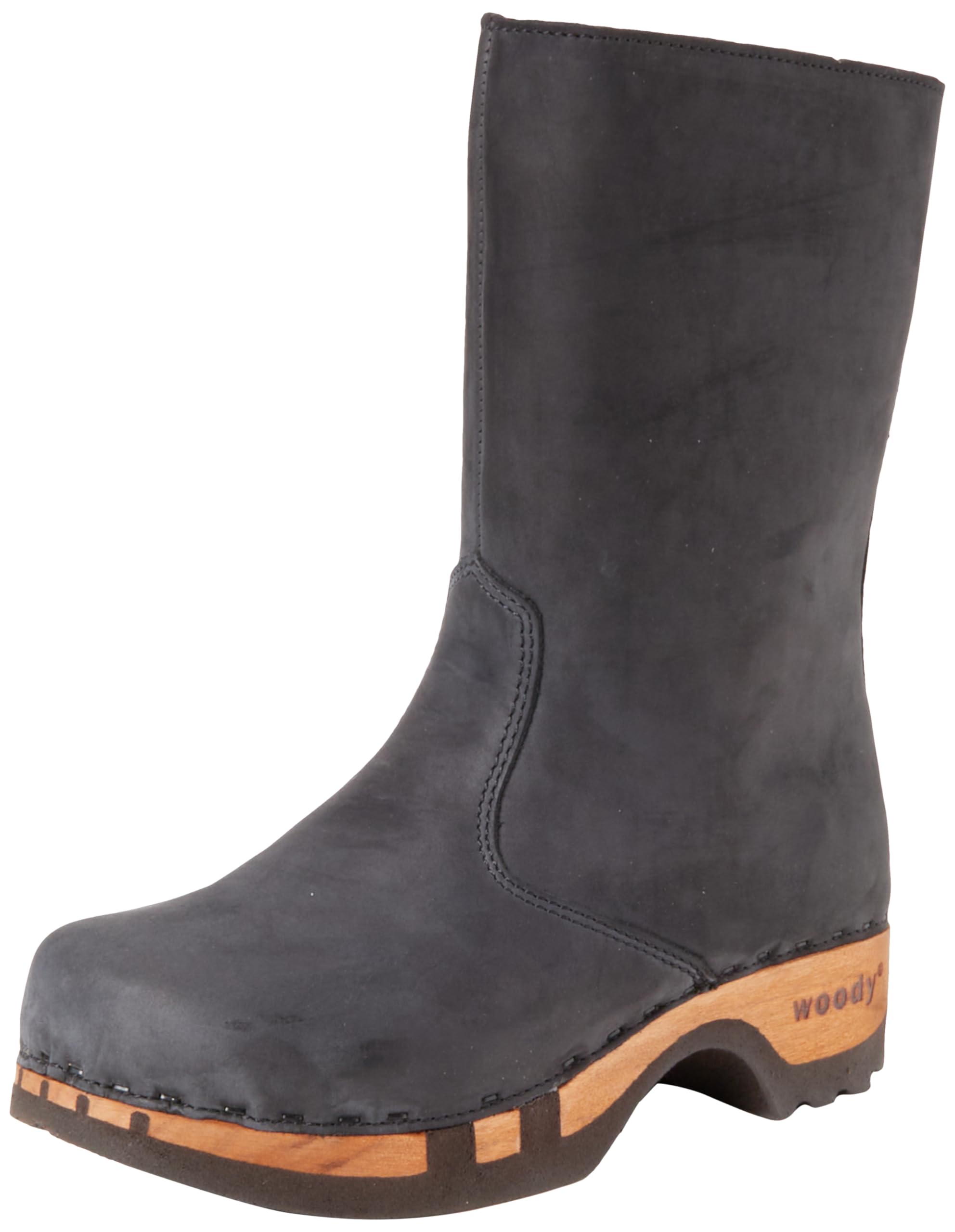 Woody Women's Rose Half Length Boots, Nero, 37 EU, black, 5 UK