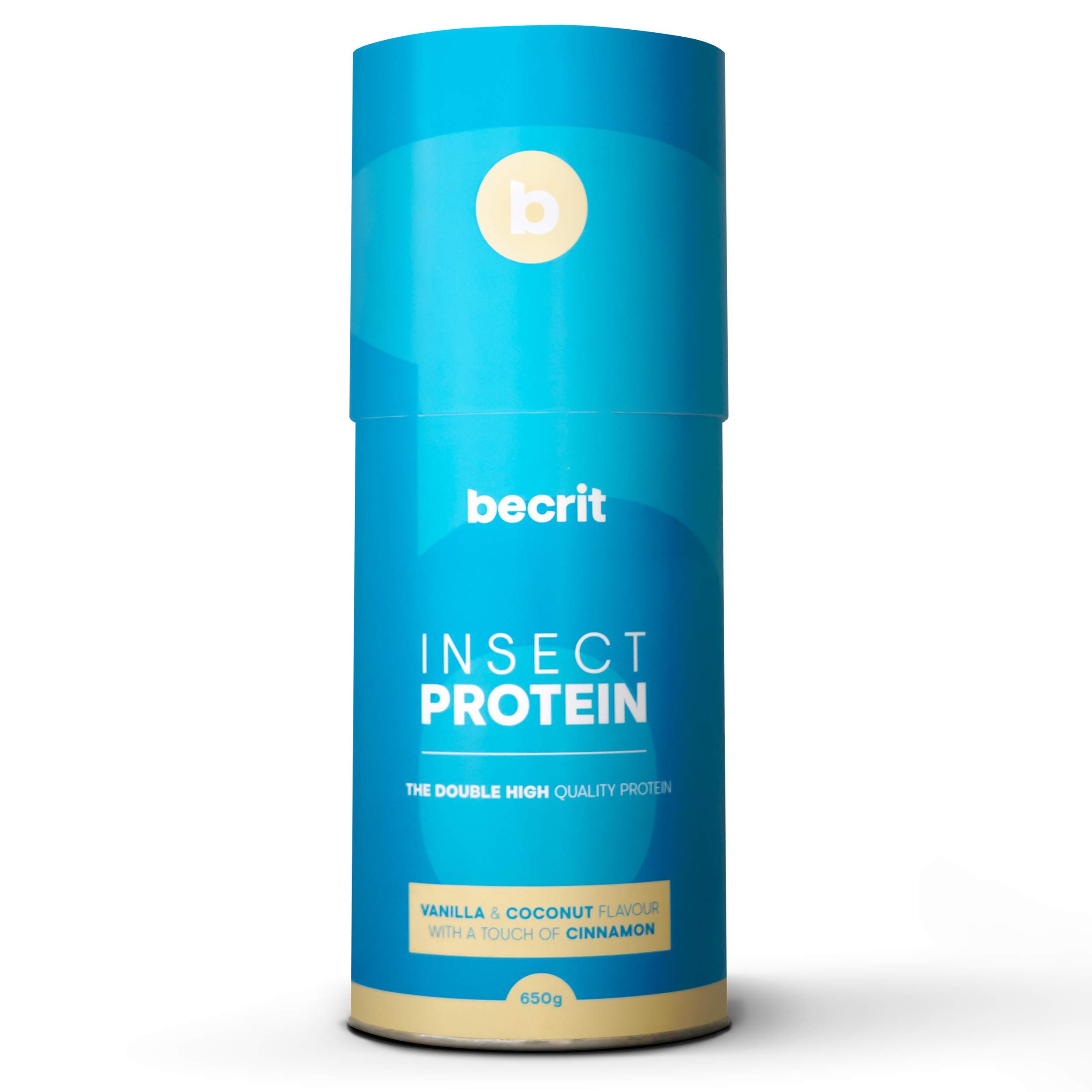 Proteina en Polvo Sin Lactosa, Sin Aceite de Palma | Fácil Digestion | Proteina de Insecto y Vegetal | Batido de Proteinas con Aminoacidos | Sabor Vainilla