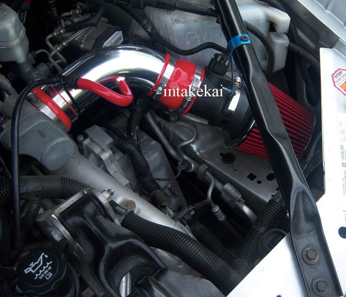 INTAKEKAI Red Performance Ram Air Intake Kit for 2005-2008 Pontiac Grand Prix GXP 5.3L V8 - Easy Bolt-On Install