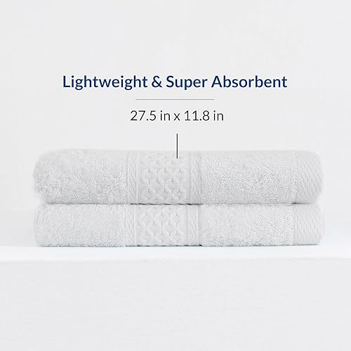 Miniatura 2 de Bio Bidet by Bemis - Juego de toallas, altamente absorbentes, súper suaves, ligeras, de secado rápido, toalla de mano de 27.5 x 11.8 pulgadas