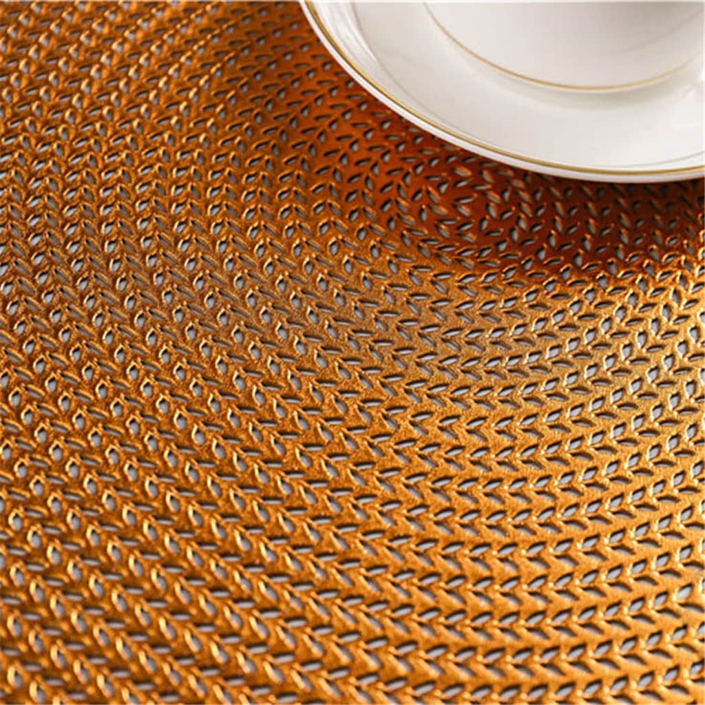 4 pièces/Ensemble napperon Rond Tapis de Table à Manger napperons de café Bol sous-Verres Pad Tasse Tapis Table (Couleur : A) HGCHH