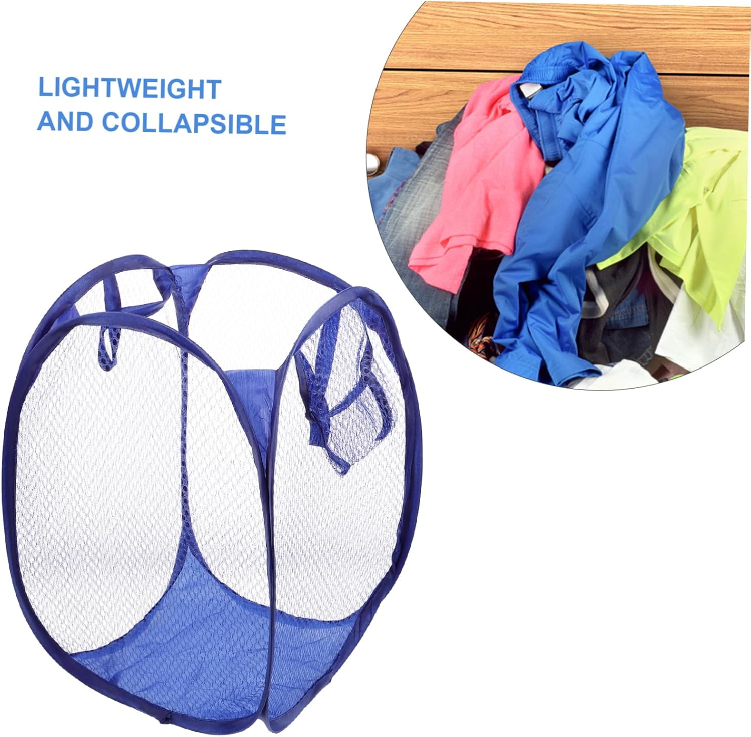 Alipis baskets laundry rolling laundry hamper with wheels dirty clothes hamper Laundry Mesh Basket - up laundry hamper foldable toy storage pulley cover