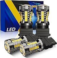 Vista 15 de Bombillas LED 3157 para luz de marcha atrás de respaldo, 6000 K blanco brillante 3056 3156 3057 4157 bombillas LED de repuesto para luces de marcha