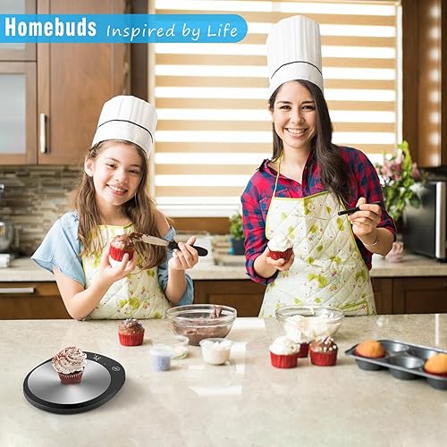 Miniatura 7 de Homebuds Báscula digital de alimentos de cocina de 22 libras22.0 lbs, pesaje profesional desde 2001, gramos y onzas por precisión 1 g0.1 oz, pérdida