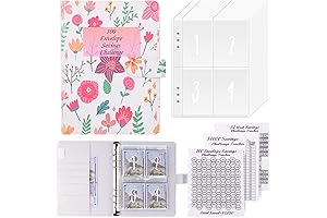 Reusable Budget Binder Kit with Savings Envelopes