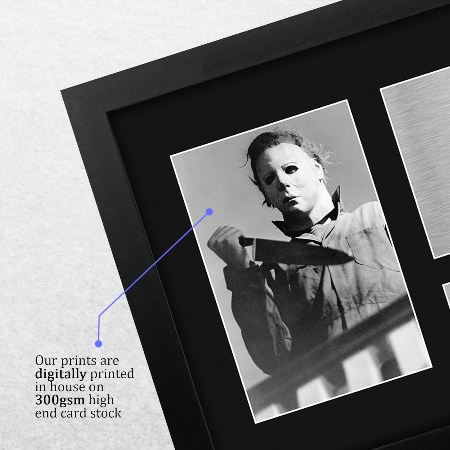 HWC Trading Nick Castle Halloween Framed Gifts Printed Signed Autograph Picture for Movie Memorabilia Fans - US Letter Size