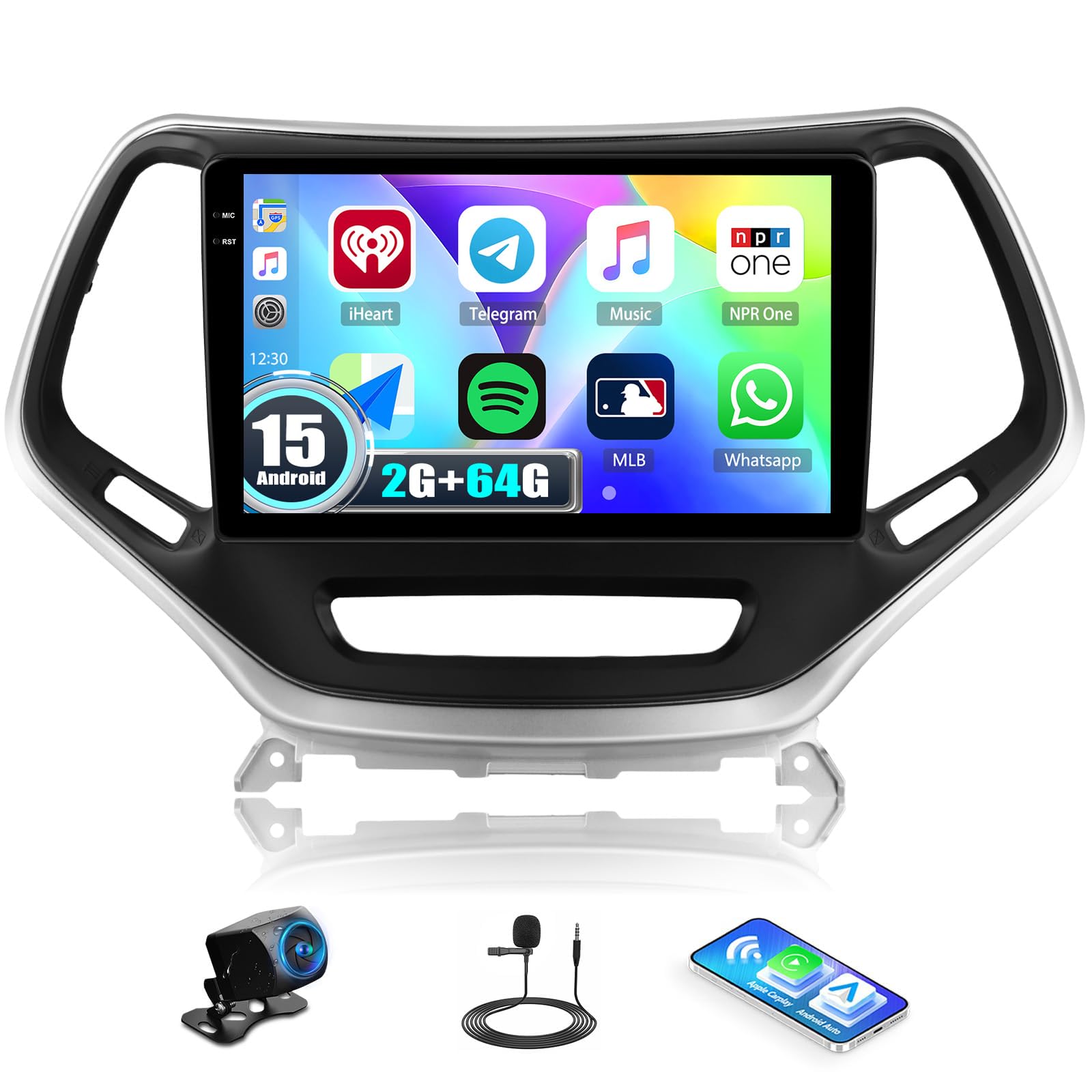 Amazon.com: 4-Core 64G Android 15 Car Stereo for Jeep Cherokee