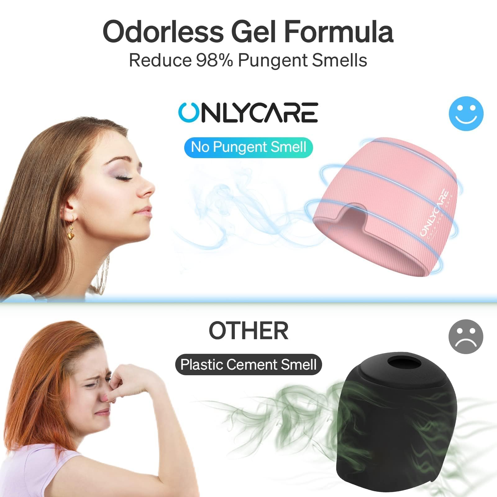 ONLYCARE Gorro de alivio de migraña, gorro calmante para aliviar el dolor de cabeza, envoltura de gel sin olor mejorada, terapia fría y caliente, paquete de hielo para dolor de cabeza para tensión y
