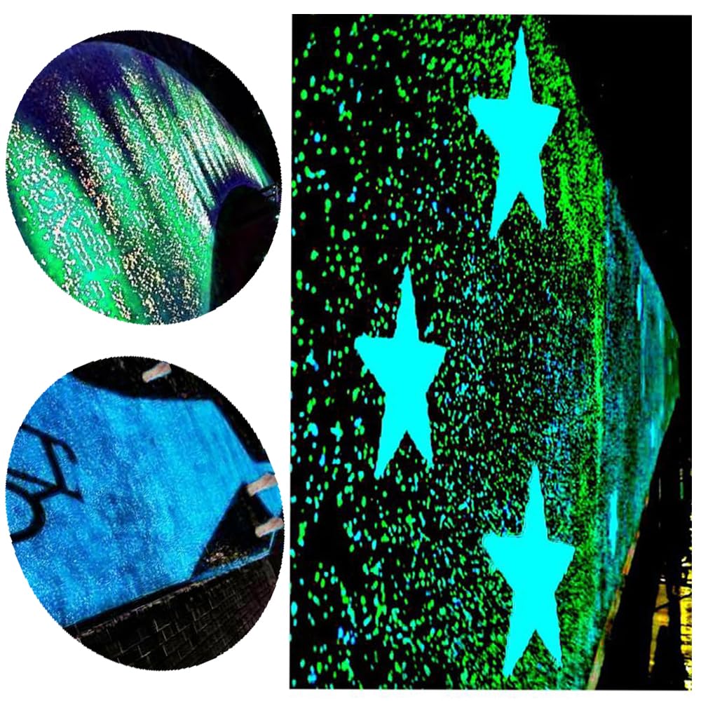 Luminoso Pietre Fluorescenti,300 Pezzi Ciottoli da giardino che brillano al buio, Pietre Luminose Fluorescente Pietre Ciottoli Brillano al Buio per passerelle(Miscela colorata)