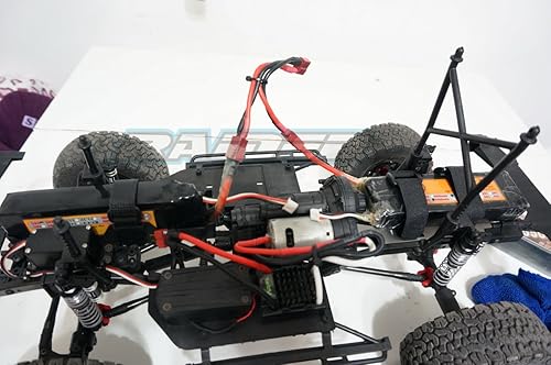 Miniatura 8 de Acero inoxidable posterior superior extender la placa de soporte de batería para Axial 1/10 SCX10 II AX 90046 90047