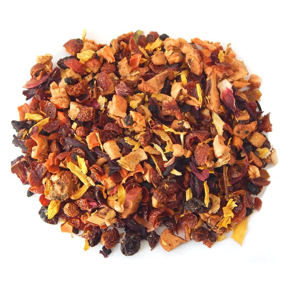Tee-Express Früchtetee "Sanddorn mild" mit Apfelstücken und Sanddornbeeren - loser Tee (1000g)