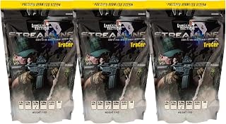 Lancer Tactical 0.20g-0.30g Streamline Competition Grade Tracer Airsoft BBS (Color: Green) X3